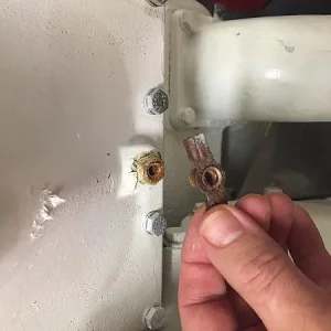 Broken petcock